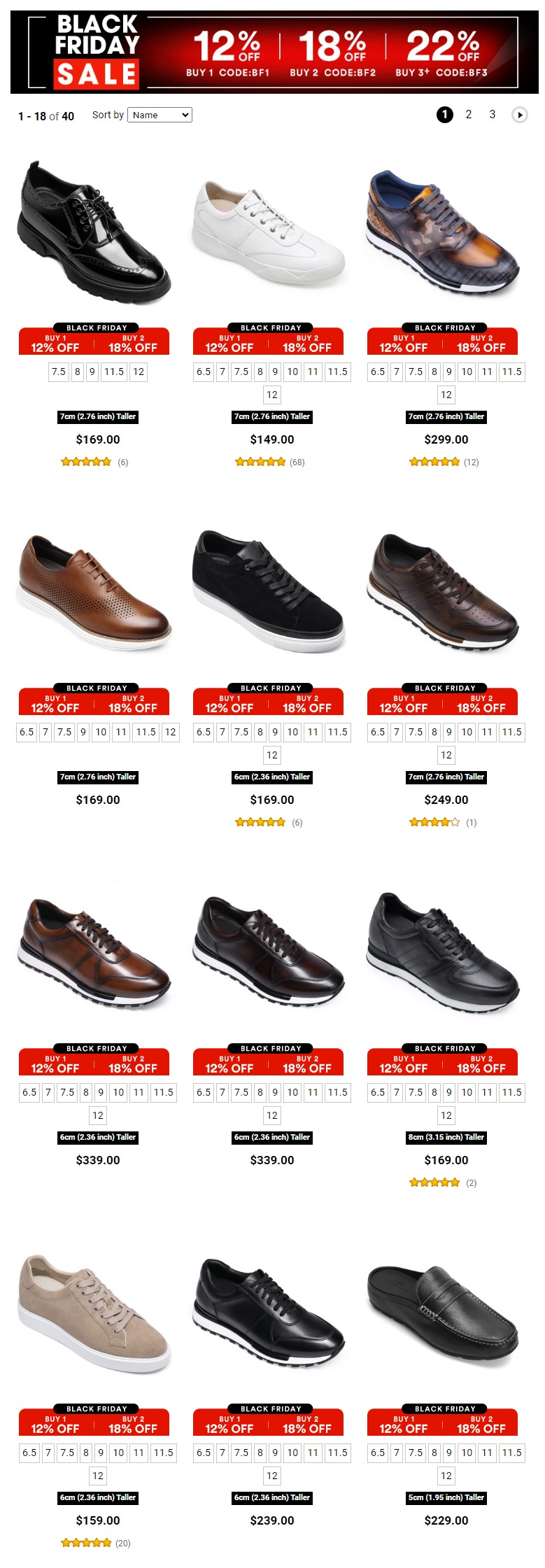 black friday elevator shoes for men deals