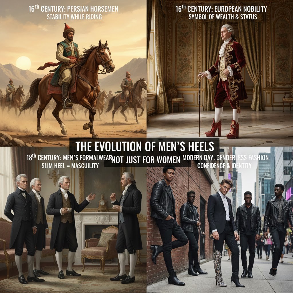 The History of Men's High Heels
