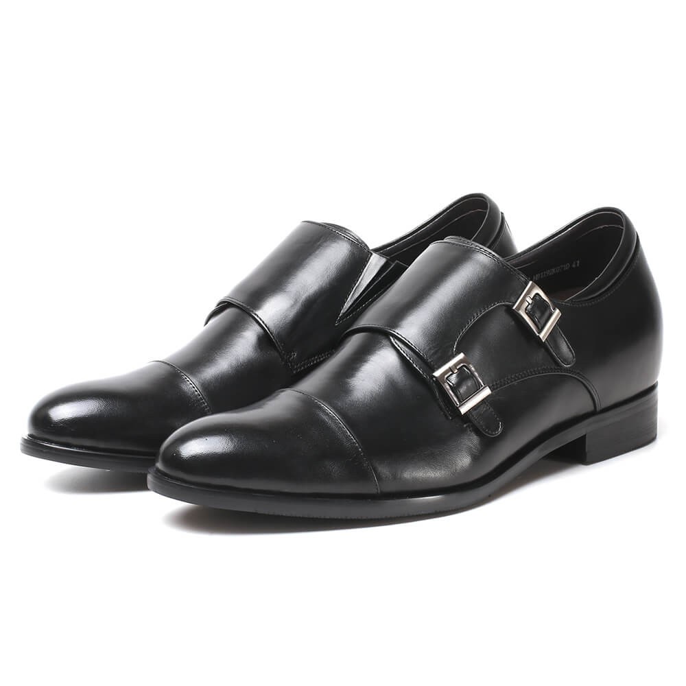 Fashionable monkstrap elevator shoes Montreal