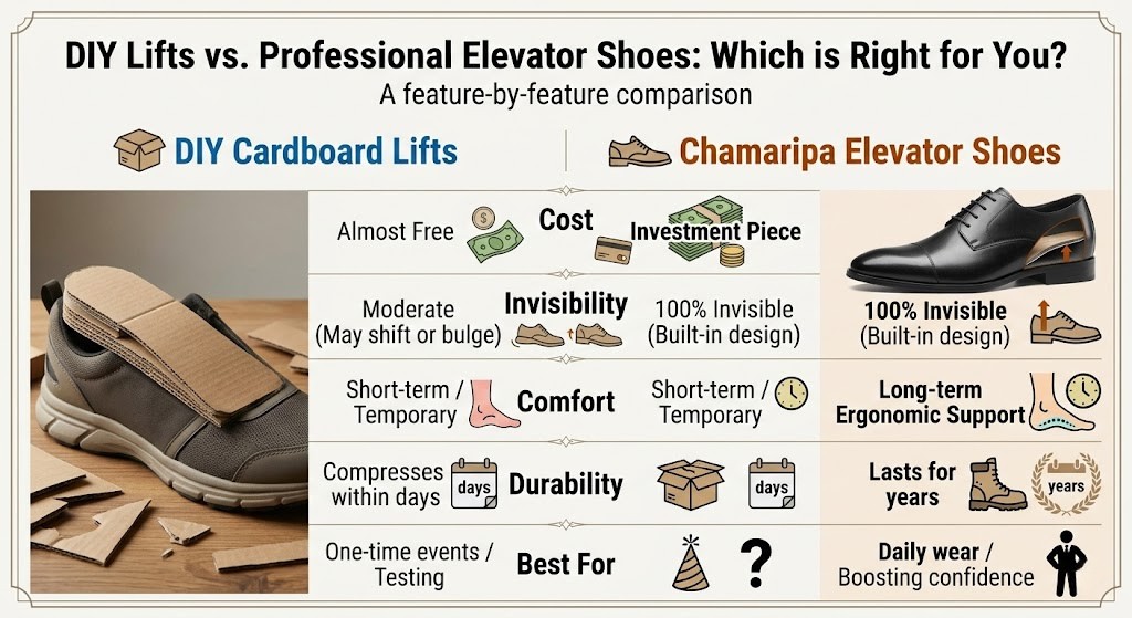 DIY Lift vs. Professional Elevator Shoes