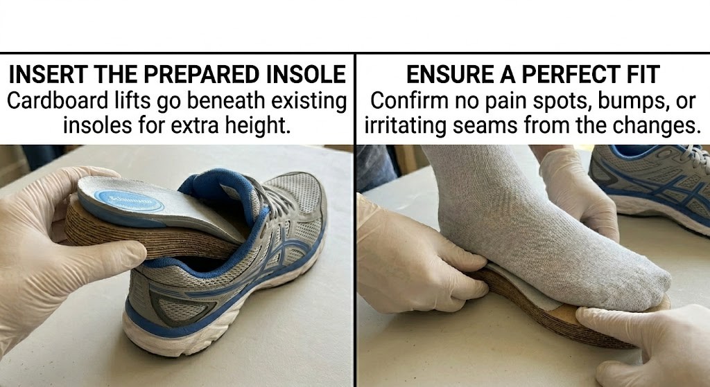 Put DIY Insoles in Shoes