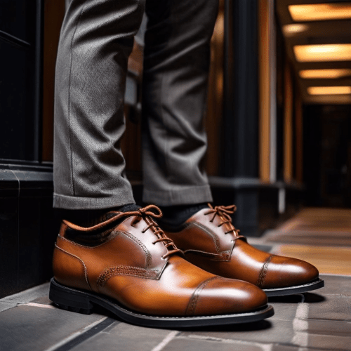 a man wearing elevator shoes