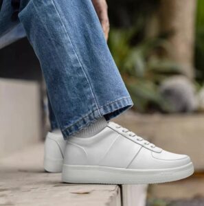 White Elevator Sneakers 6 CM
