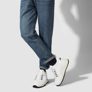 White Hidden Wedge Sneaker 10CM