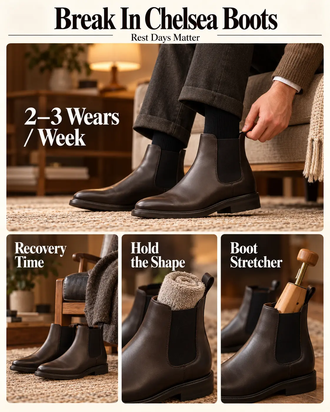 break in Chealsea boots
