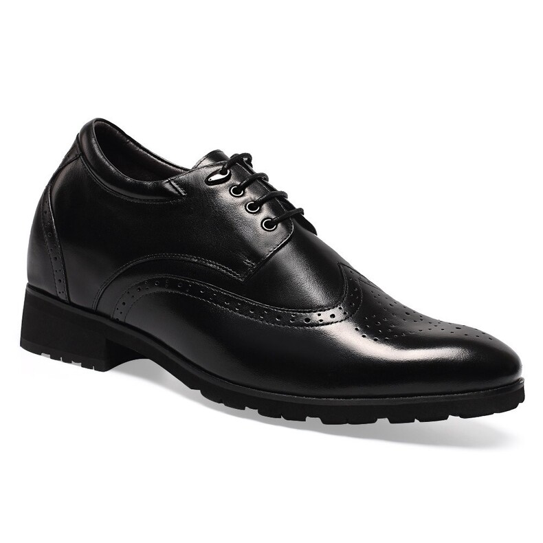 Mens Dress Black Height Shoes That Make Men Taller 10CM