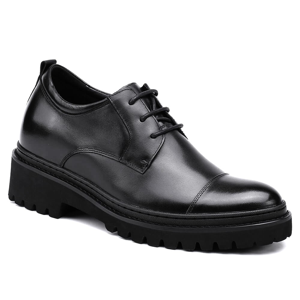 black height increasing dress shoes 3.5 inches