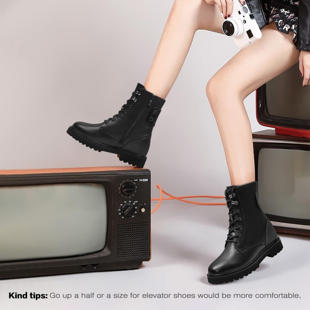 height increasing boots for women