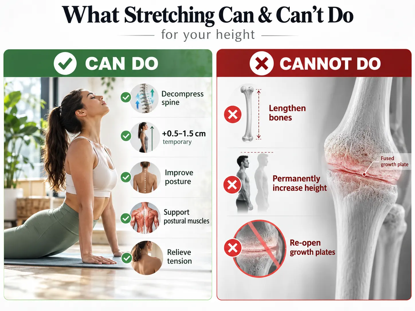 What Stretching CAN and CANNOT