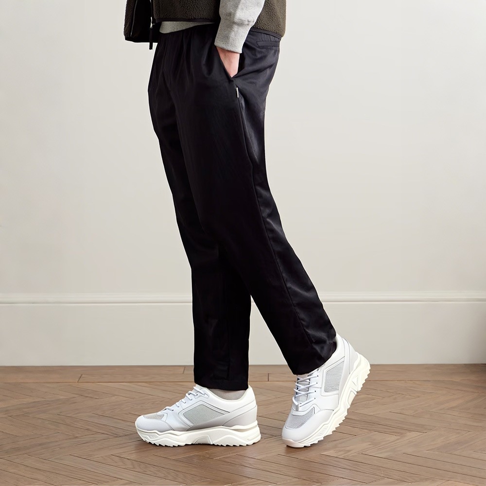 chaussure rehaussante en cuir blanc 10cm
