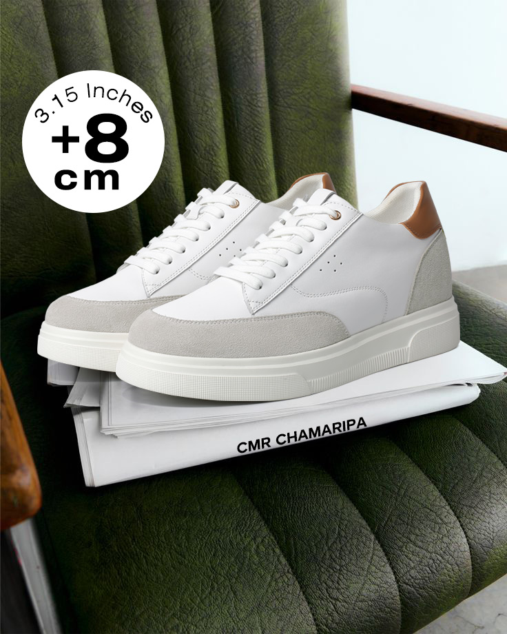 Scarpe rialzate uomo 8 cm