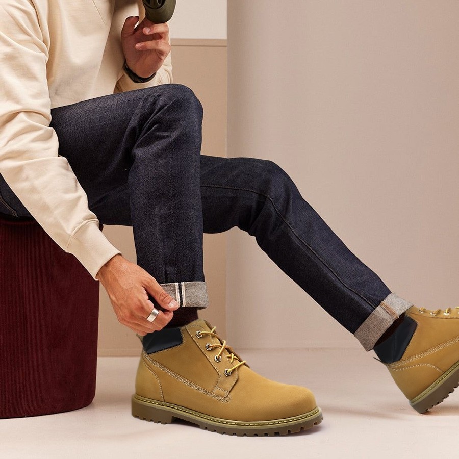 bottes talon pour homme