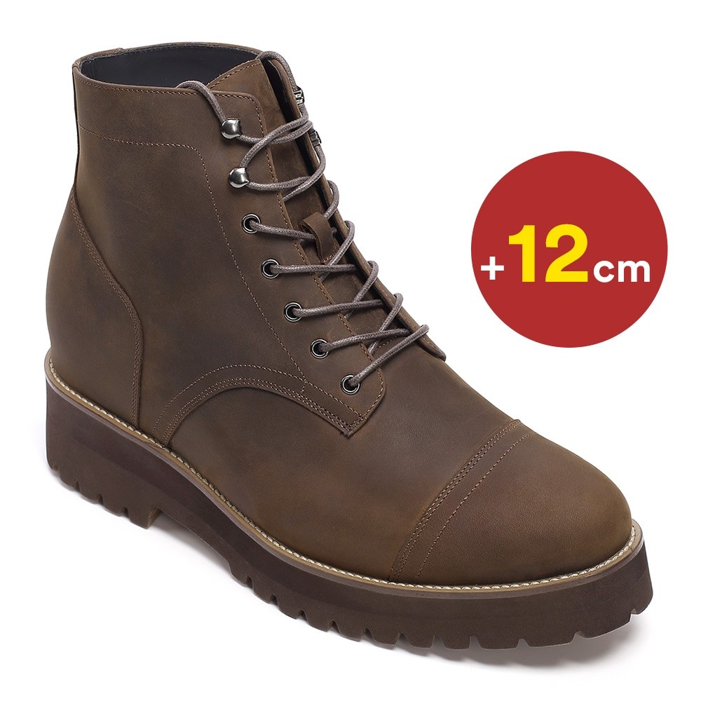 Stivaletti Uomo Con Rialzo Interno 12 cm