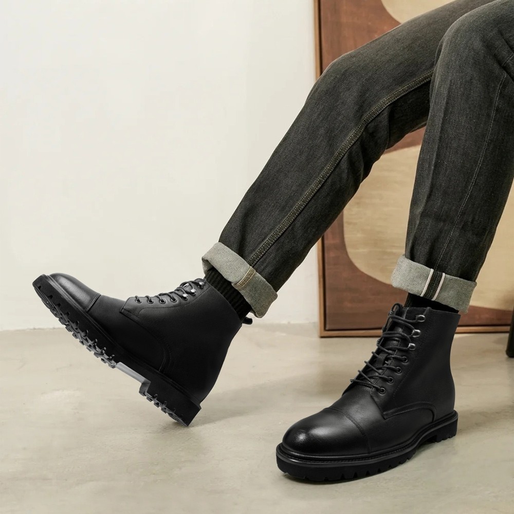 Stivali Con Rialzo Uomo 8 cm