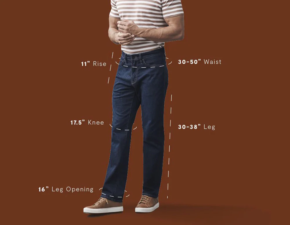 high-rise jeans for men