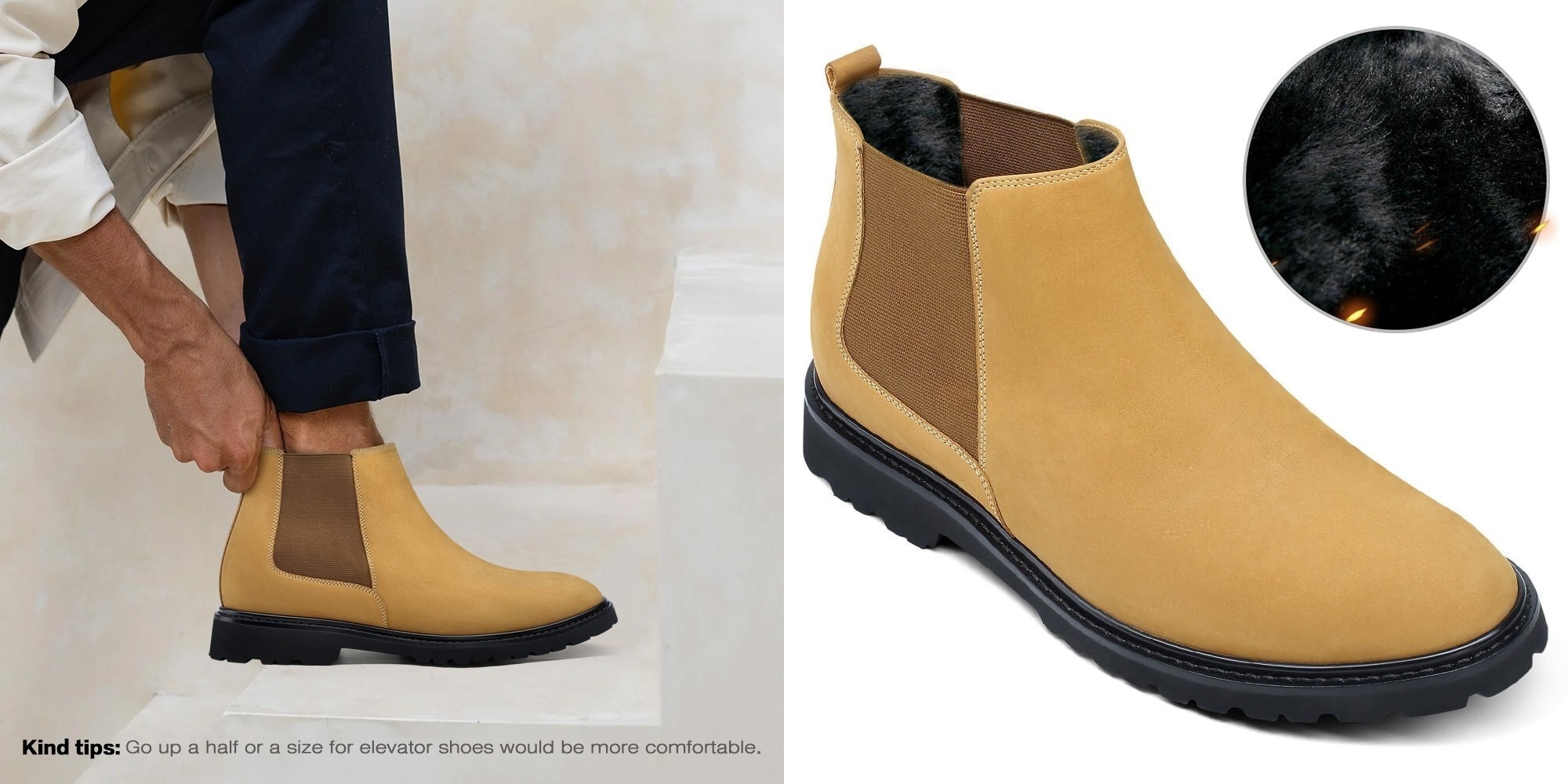 Chelsea boots con fodera calda