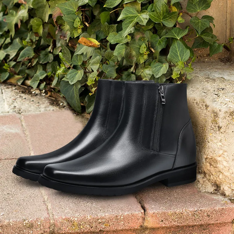 Chelsea boots with hidden lift(+8 cm)