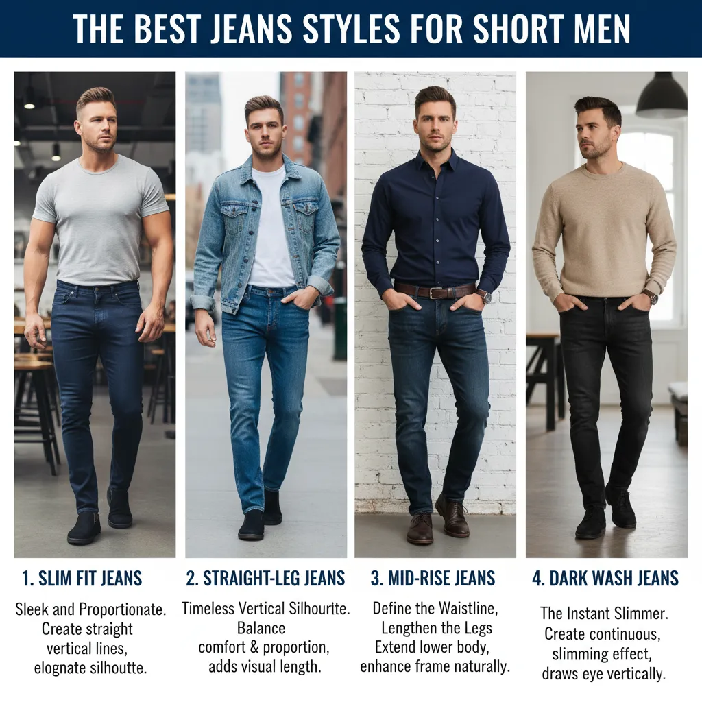 The Best Jeans Styles for Short Men