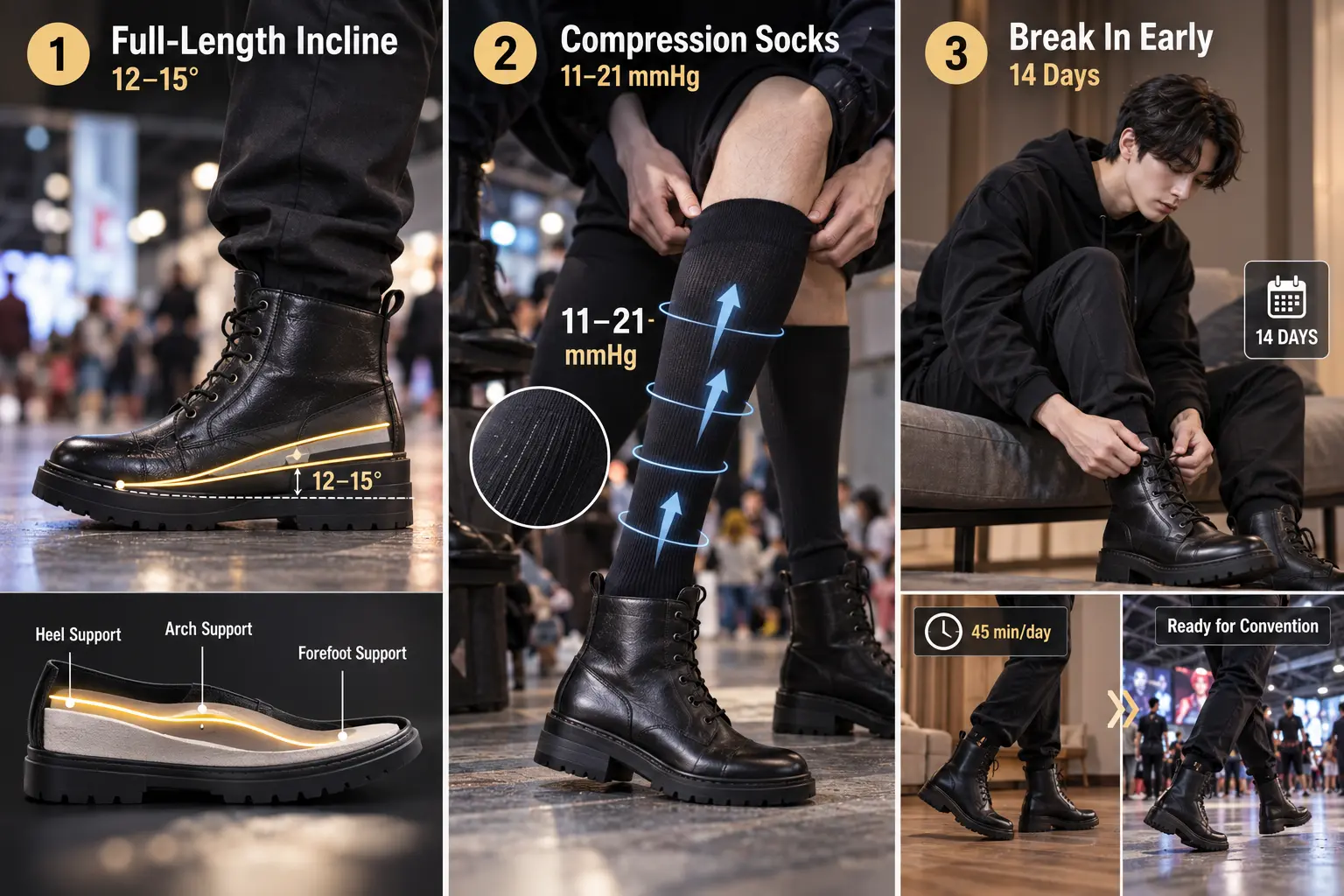 3 steps to stay comfortable cosplay boots