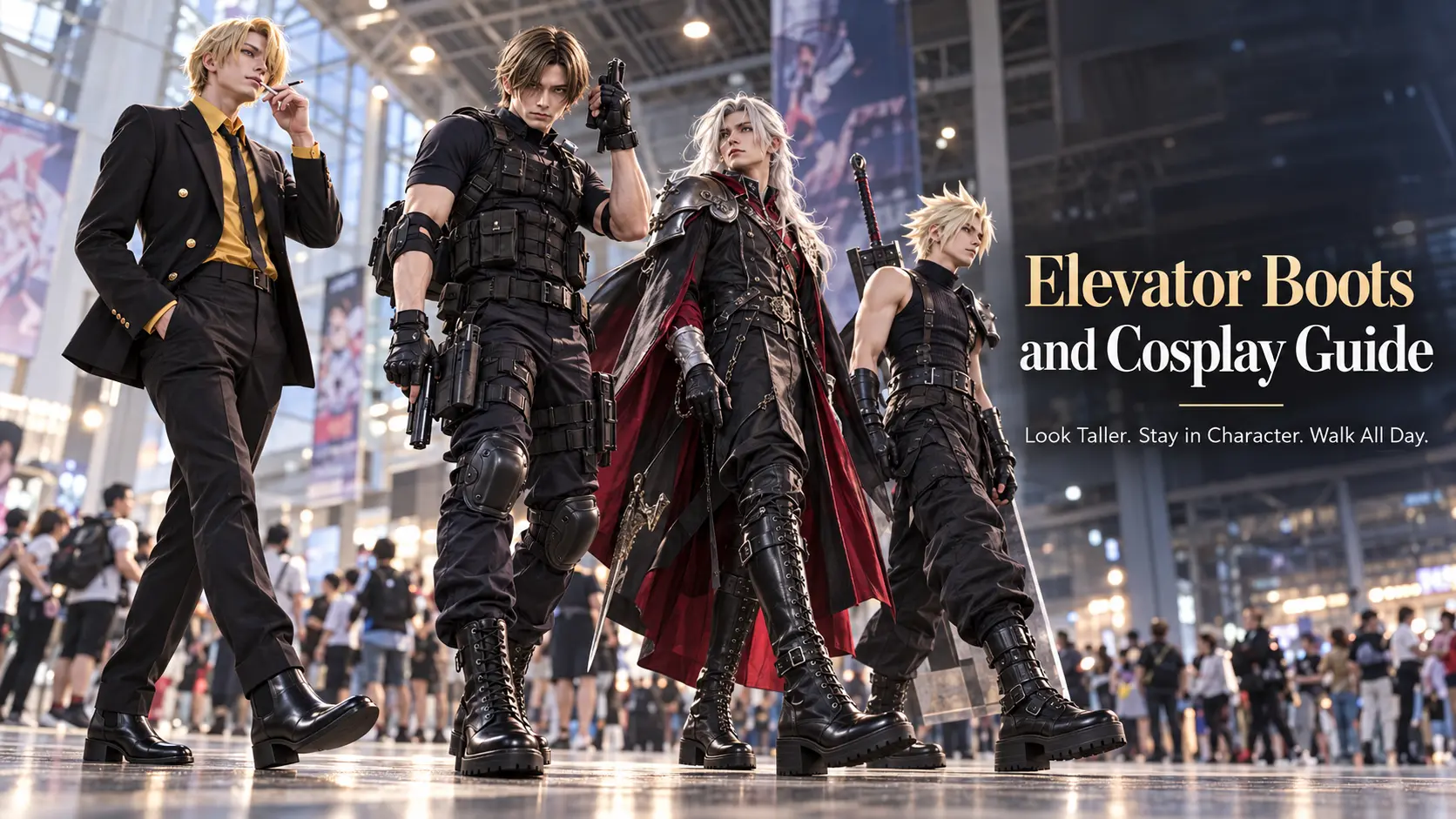 elevator boots and cosplay guide