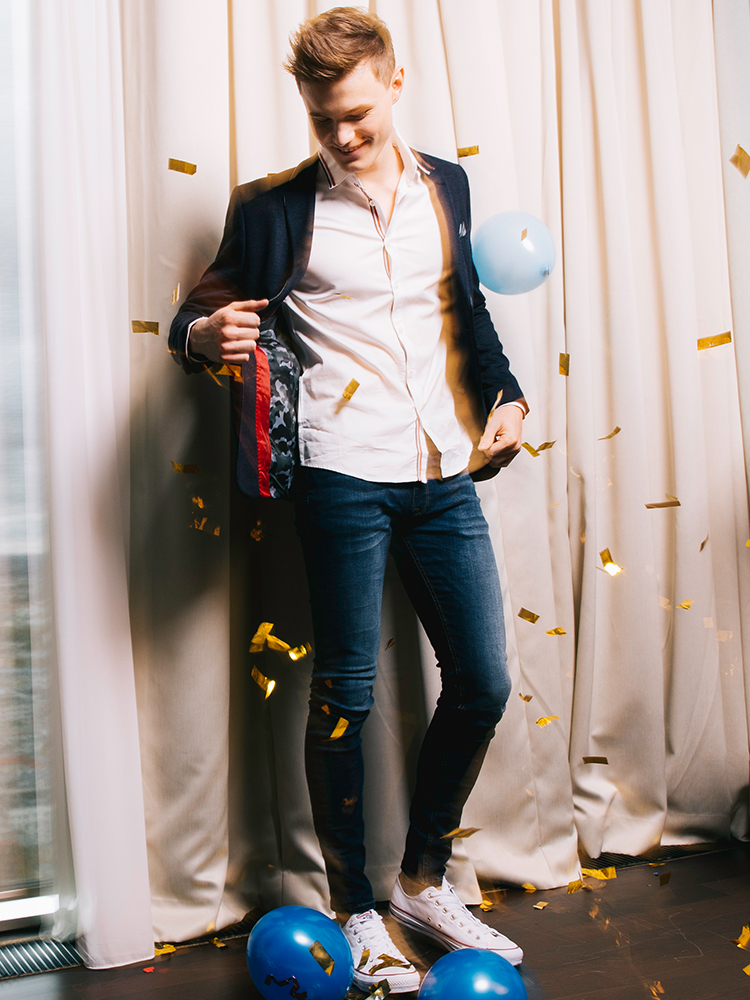Lässig Silvester Outfit Herren