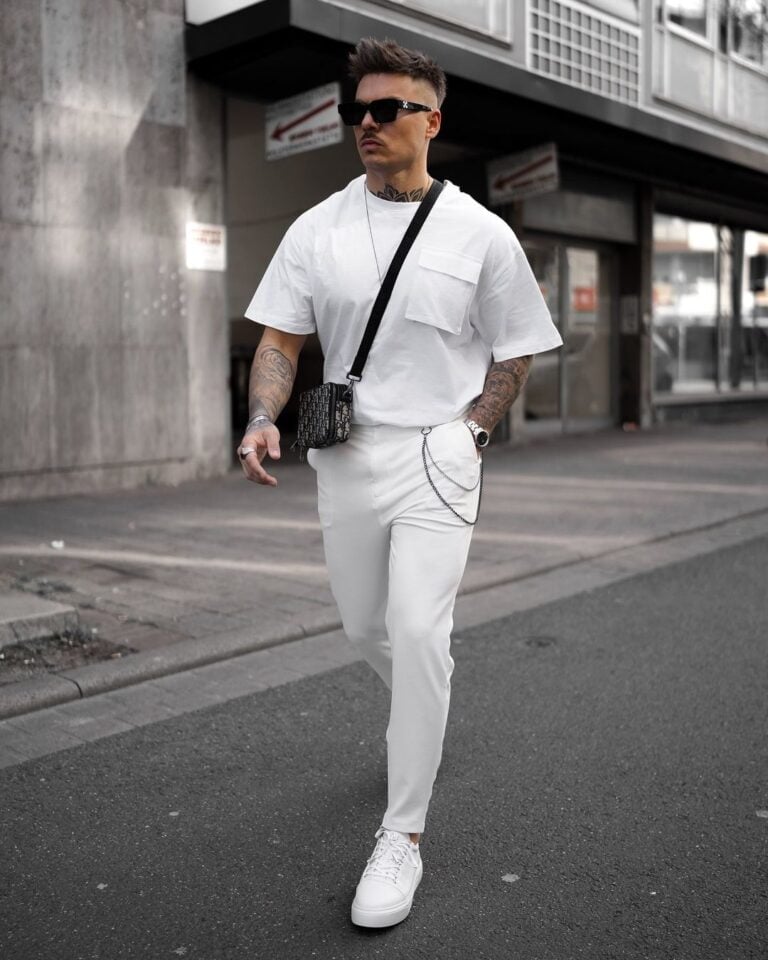 Outfit 8 All-white “fresh start” ensemble