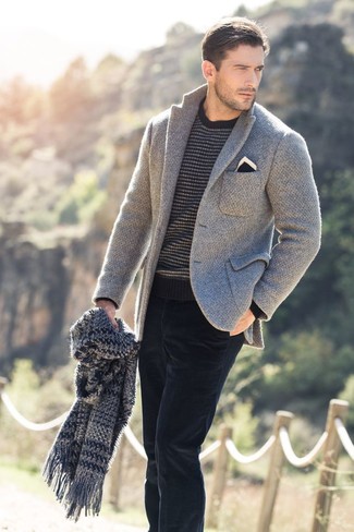 knit + blazer