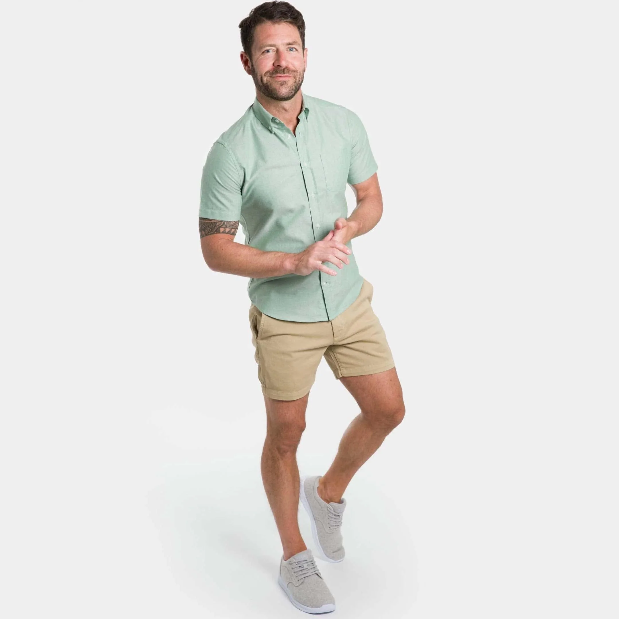 Light shirts chino shorts