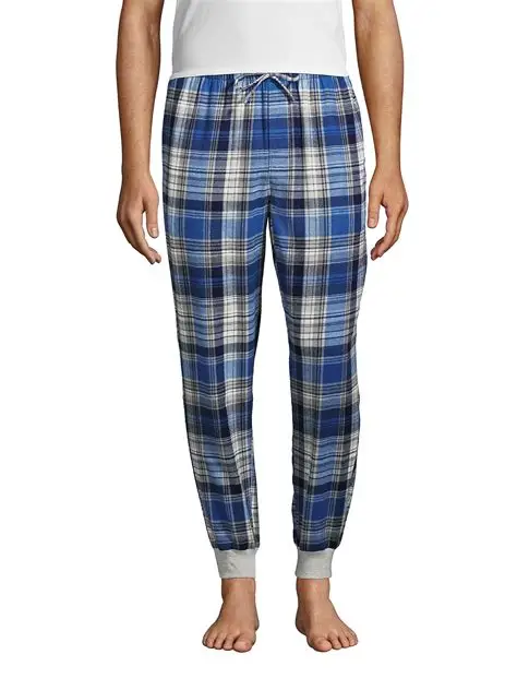 Cuffed Jogger Bottoms flannel pajamas for men