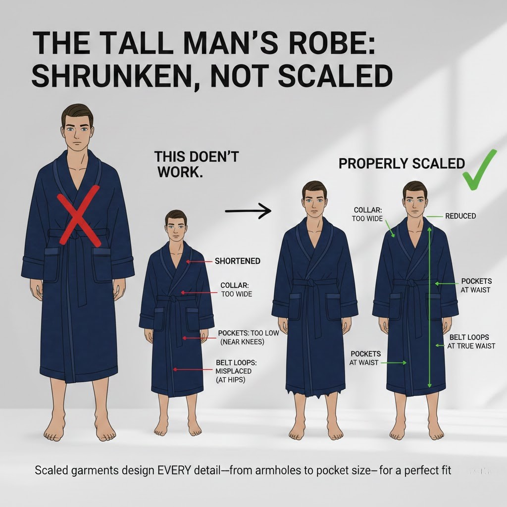 The Real Problem of finding robes for short men