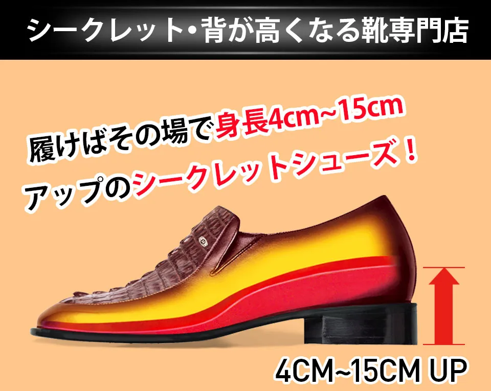 Chamaripa 5-8cmアップ 疲れにくい 本革ビットローファーの外観