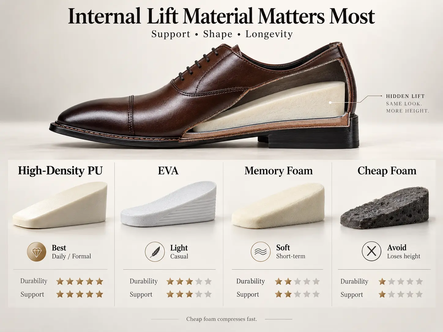 Internal Lift Material