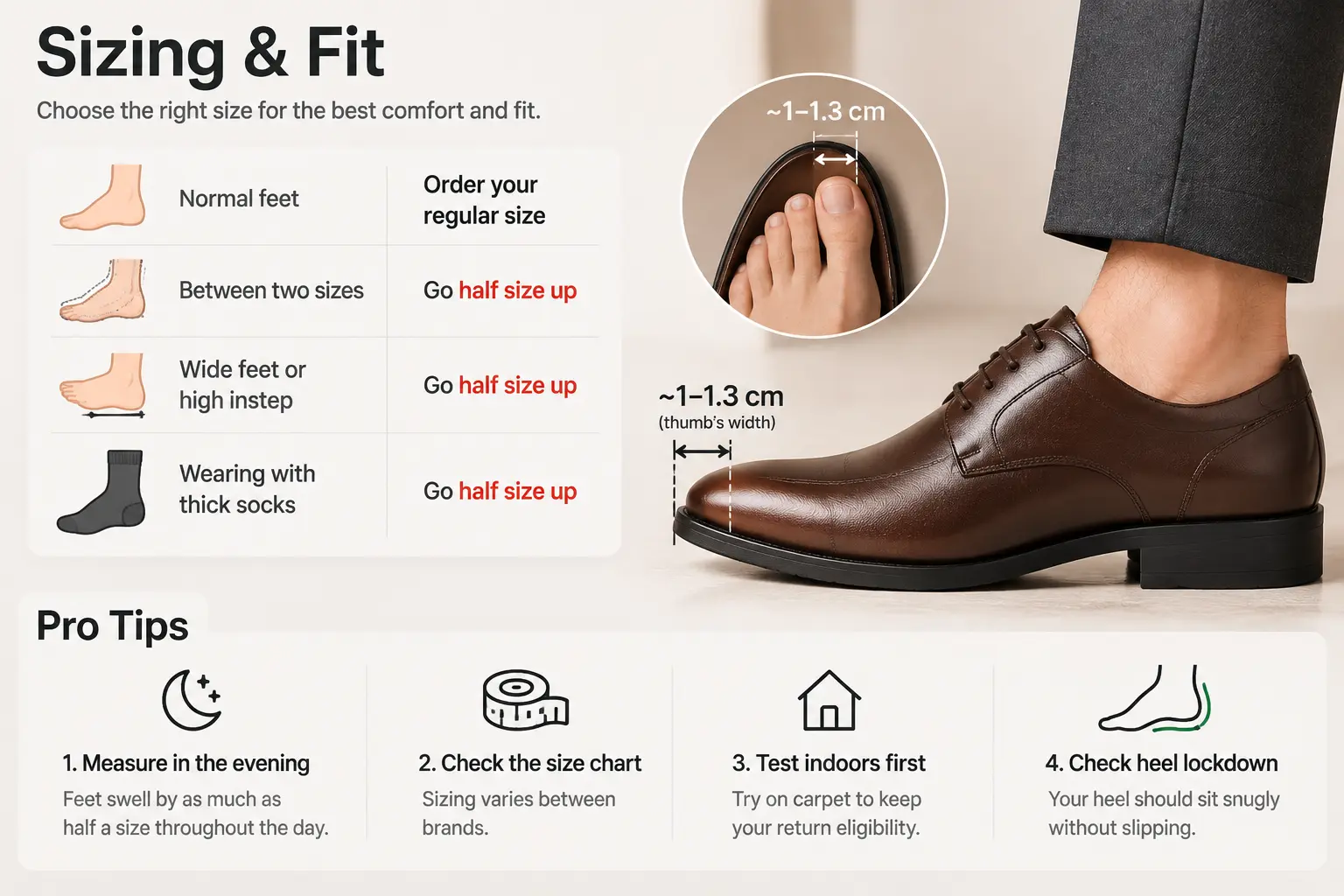 Sizing & Fit