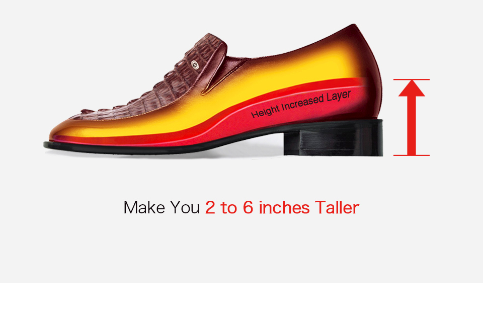 Men Formal Height Increasing Elevator Shoes Tuxedo 2.8" Taller TX38 