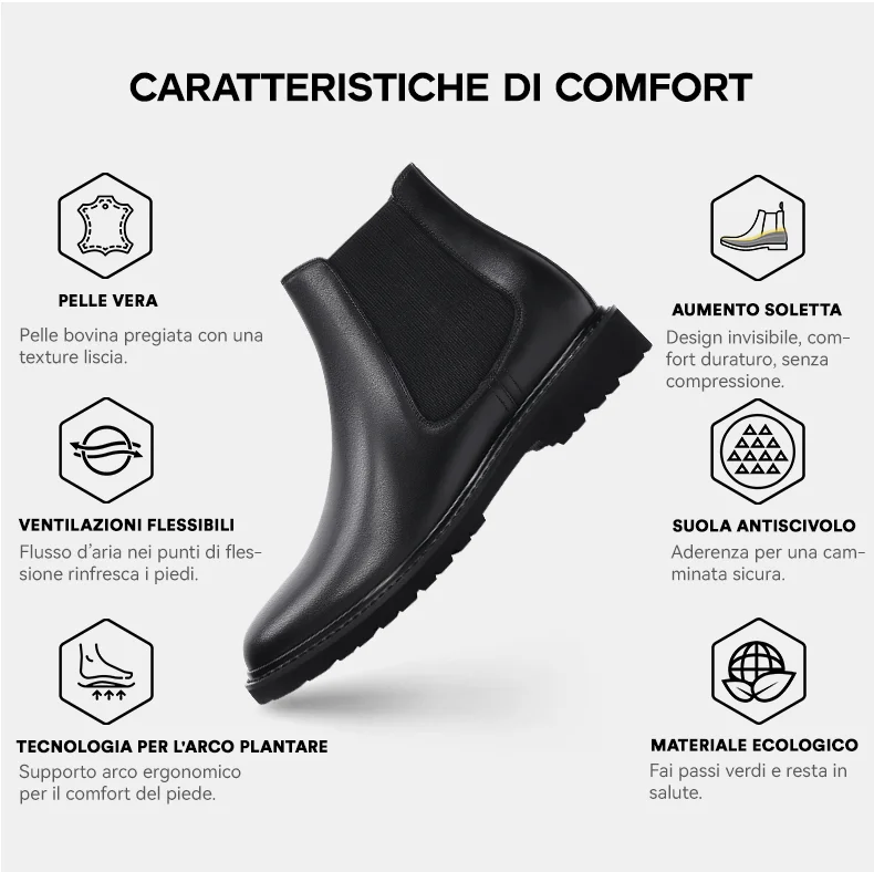 Stivaletti Chelsea per Uomo Stivali in Pelle Scamosciata Elastici Leggeri in Pelle Scamosciata Fondo Morbido Antiscivolo Stivaletti da Ufficio semplici ed Eleganti