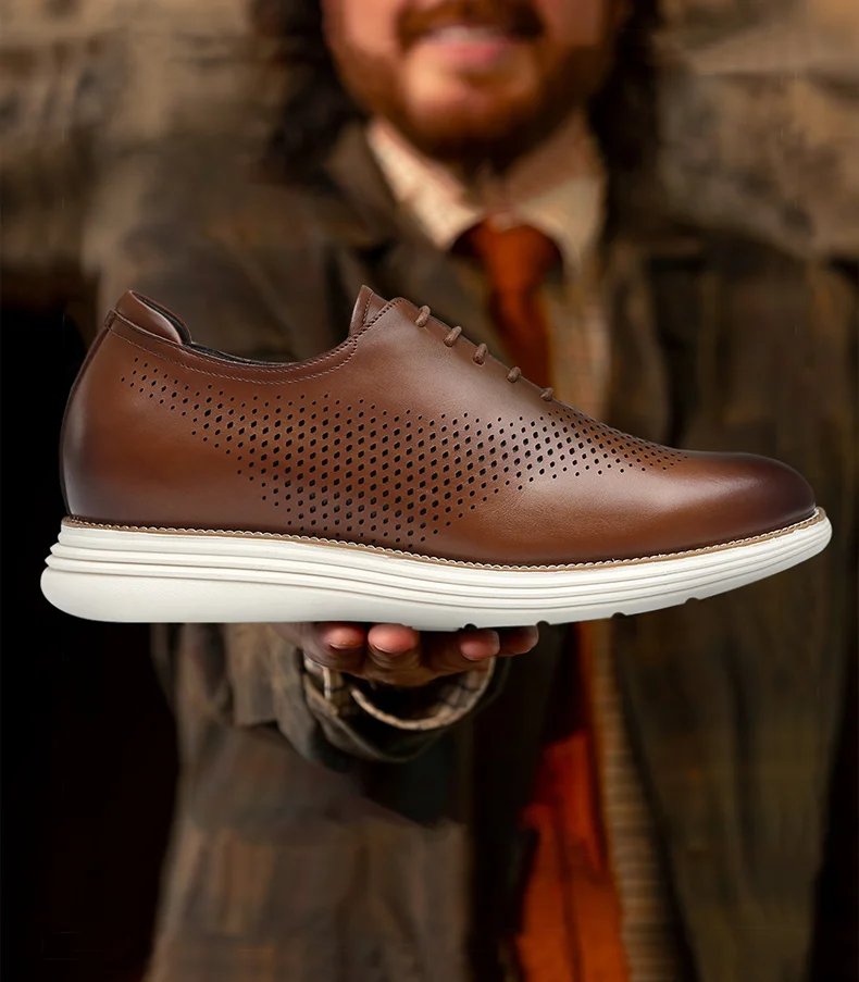 LZPCarra Schoenen voor heren, sneakers, 41, ademende comfortabele zakelijke veterschoenen voor het werk, vrije tijd, effen leren schoenen voor heren, compatibel met motorschoenen, maat 47, blauw, 40 EU