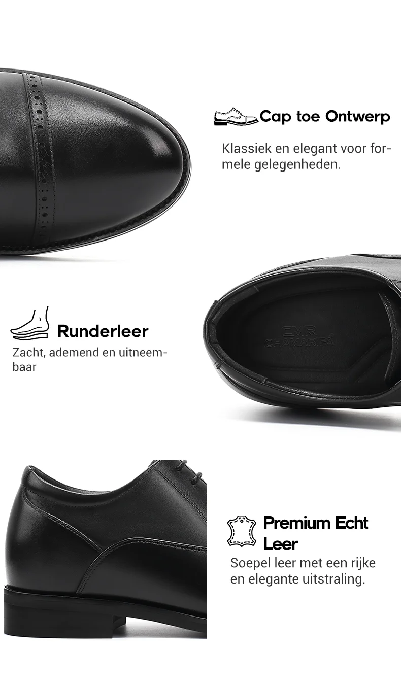 HOOENG Formele Oxford Schoenen for Mannen Lace Up Brogue