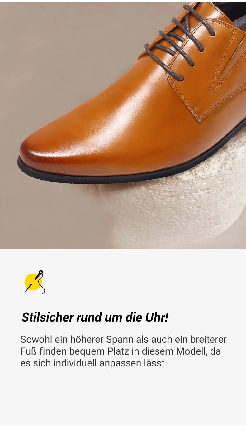  schuhe die größer machen männer - schuhe mit erhöhung - braun Business-Schuhe 8 CM größer  02
