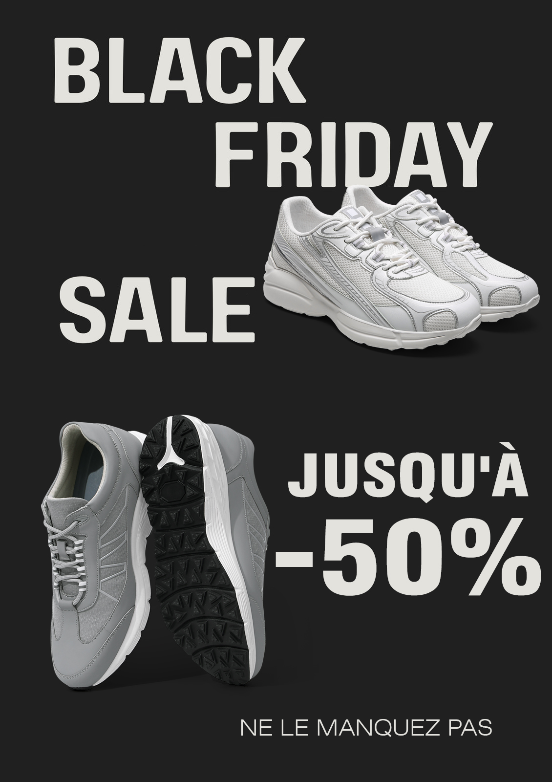 Offres Black Friday sur les sneakers réhaussantes