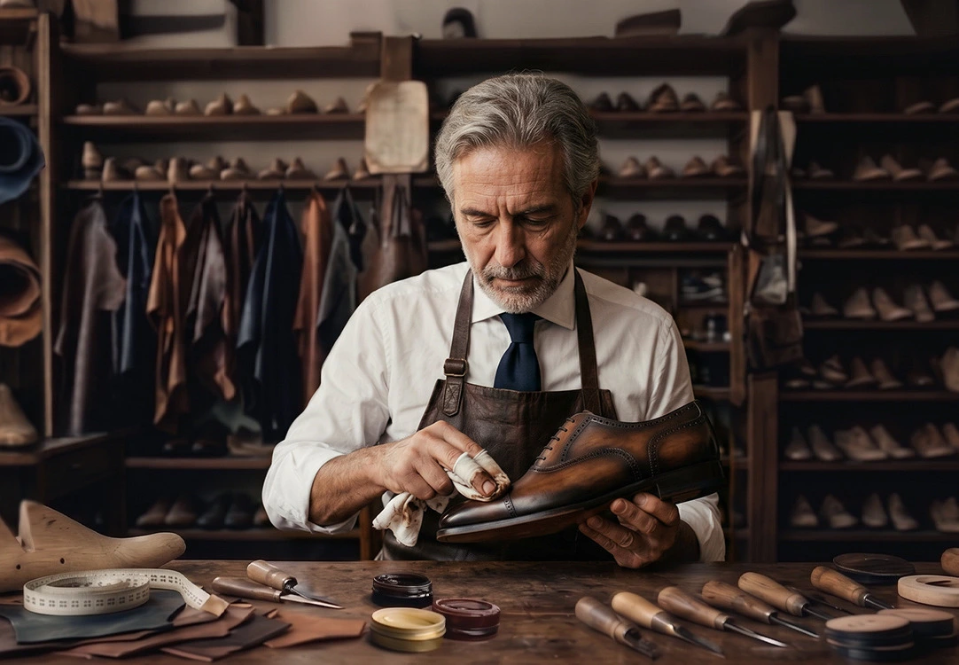 Handcrafted custom elevator shoes by Chamaripa specialists