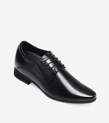 Schuhe Die Größer Machen - Hohe Absätze Für Männer -Business-Schuhe Schwarz