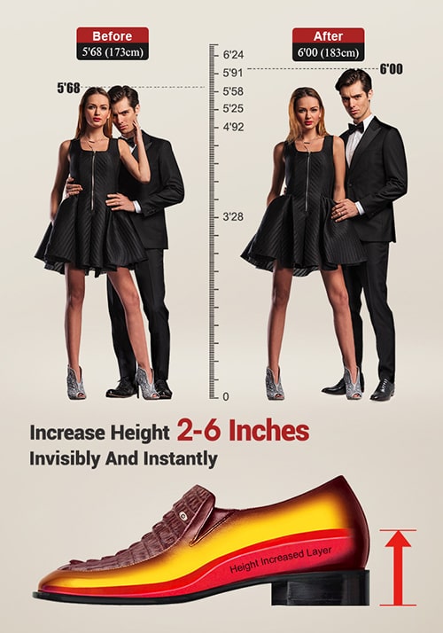 zebra Stolpe Meget Best CMR™ Elevator Shoes | Tall Men Height Increasing Shoes Make You Taller