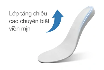 Lớp tăng chiều cao chuyên dụng với cạnh bo mượt