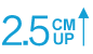 2.5cm UP