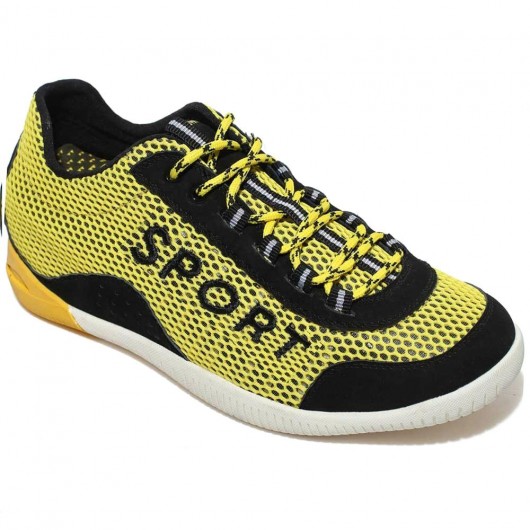 Fashion height increasing sport shoes spring / summer breathable mesh sport elevator shoes