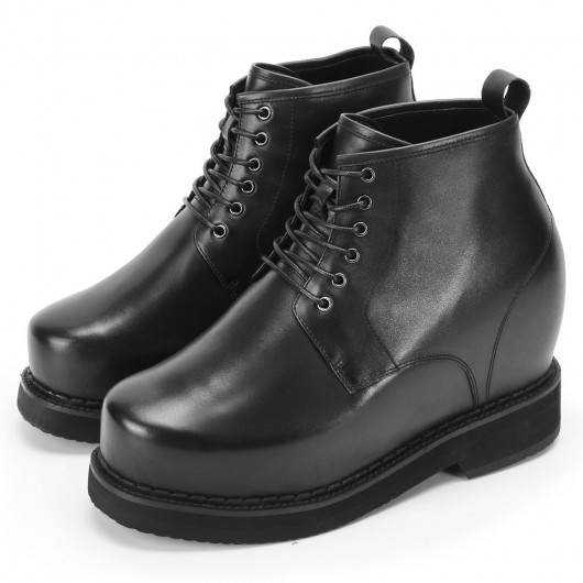 10 inches elevator shoes - Tall Men Dress Men Taller Shoes Black Leather Height Increasing Shoes 10 Inches / 25CM
