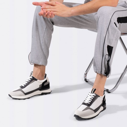 Casual Tall Men Shoes - Elevator Sneakers For Men - Shoes that make you taller 7 CM / 2.76 inches