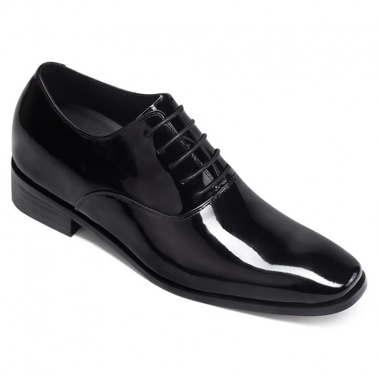 Glossy Shoe Lifts For Men Tuxedo Elevator Shoes High Increase Shoes ...