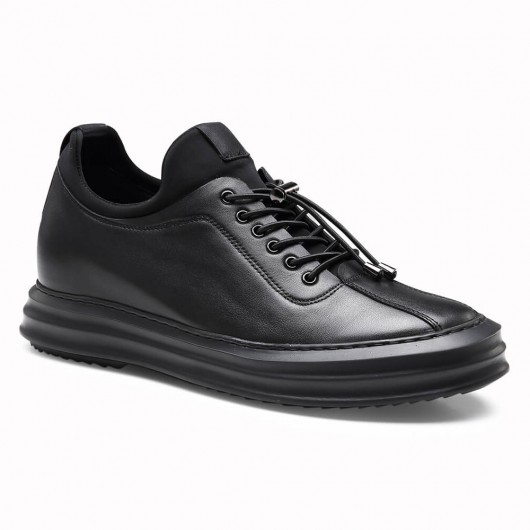 Chamaripa Height Increasing Casual Sneaker Shoes for Men Black Hidden Heel Sneakers 6 CM / 2.36 inches