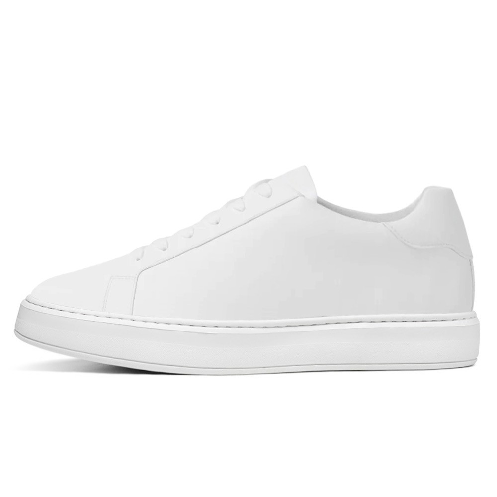 Chamaripa Shoes Canada Casual Men's Elevator White Sneakers 2.76 Inches / 7 CM